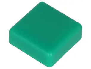 Topp för tryckknapp 12x12mm - grön @ electrokit