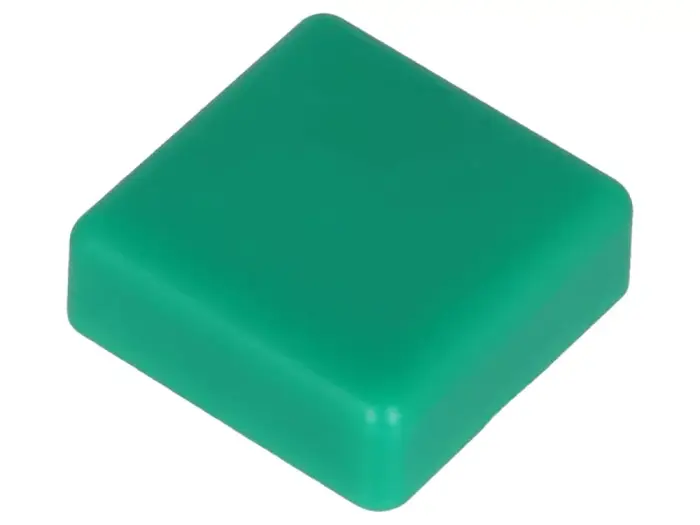 Topp för tryckknapp 12x12mm - grön @ electrokit (1 av 1)