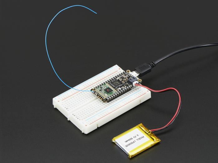 Adafruit Feather M0 RFM96 LoRa Radio - 433MHz @ electrokit (7 av 7)
