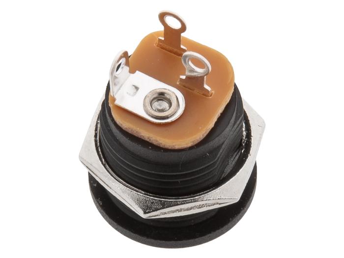 DC-jack 2.1x5.5x9.5mm chassi brytare @ electrokit (2 av 2)