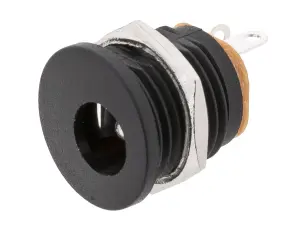 DC-jack 2.1x5.5x9.5mm chassi brytare @ electrokit