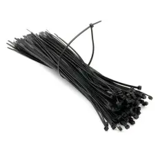 Buntband 300 x 3.6mm polyamid max &oslash;83mm svart 100-pack @ electrokit