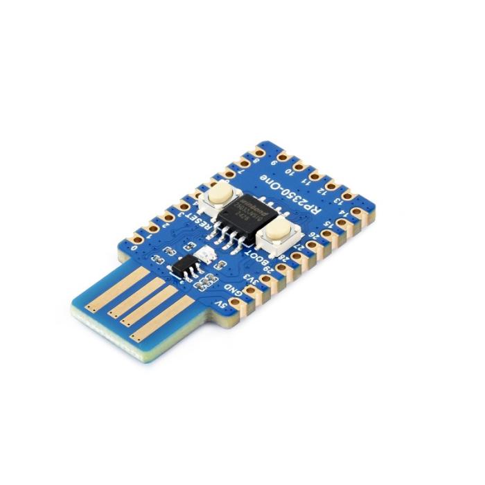 RP2350 4MB mini dev board USB-A @ electrokit (6 of 9)
