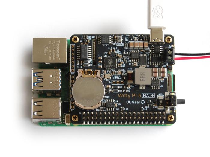 Witty Pi 5 RTC och strömhantering för Raspberry Pi 5 @ electrokit (5 av 6)