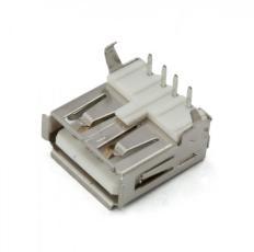 USB-A hona PCB vinklad @ electrokit