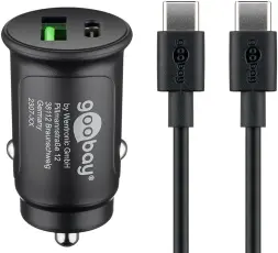 USB-C PD billaddare 27W med USB-C kabel 1m @ electrokit
