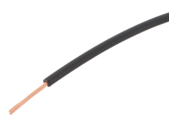 Kopplingskabel RK1.0 H05V-K svart 300/500V @ electrokit (1 av 1)