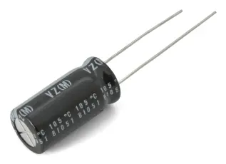 Elektrolytkondensator 22uF 250V 105C &oslash;10x20mm 5000h @ electrokit