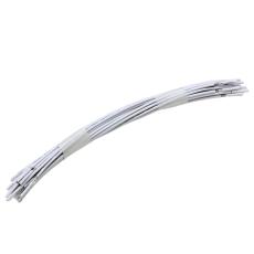 Kopplingstråd 150mm vit 25-pack AWG22 solid @ electrokit