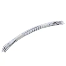 Kopplingstråd 150mm vit 25-pack AWG22 solid @ electrokit