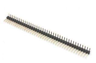 Stiftlist 2.54mm 1x40p vinklad brytbar @ electrokit