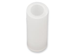 Distans M2 10mm plast vit - 25-pack @ electrokit
