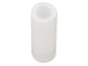 Distans M2 10mm plast vit - 25-pack @ electrokit