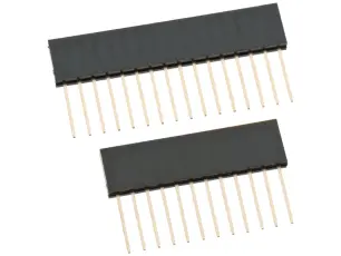 Stackningsbara hylslister för Adafruit Feather @ electrokit