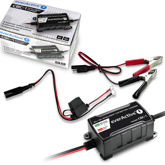 Battery charger for 12V GEL/AGM lead-acid 1A @ electrokit (8 of 10)