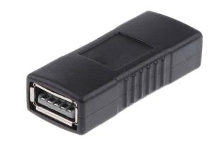 USB-A female to USB-A female adapter - USB2.0 @ electrokit
