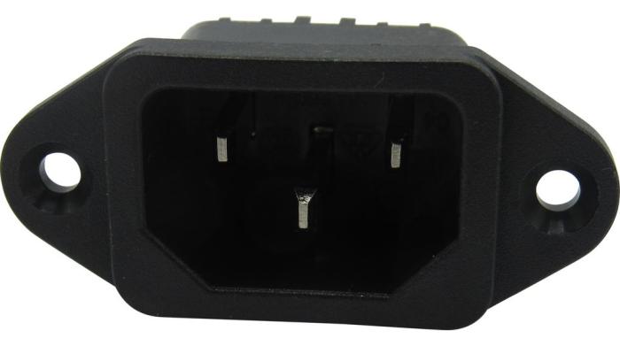 Apparatintag C14 10A 250VAC @ electrokit (3 av 3)