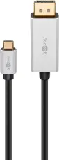 DisplayPort 1.4 till USB-C kabel (8K@60Hz) 2m svart @ electrokit