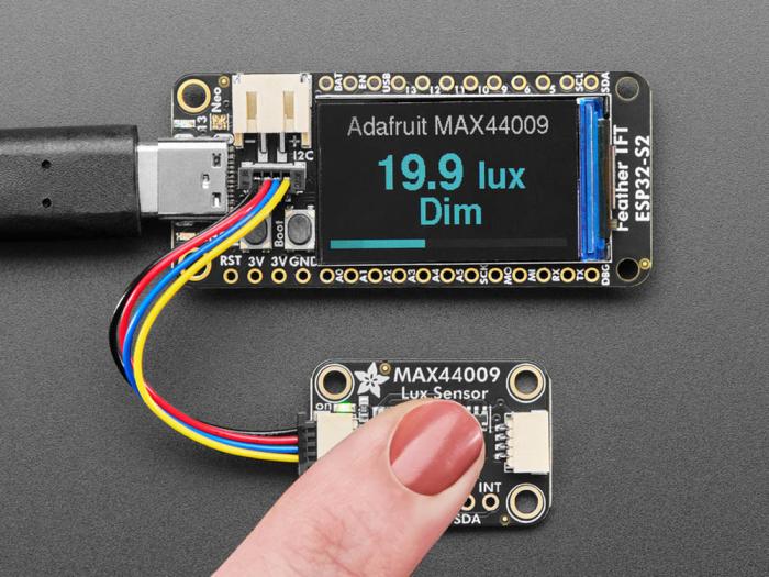 Lux- ljussensor med brett intervall I2C MAX44009 - Qwiic @ electrokit (7 av 7)