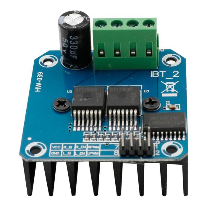 Motor driver dual H-bridge 5.5-27V 43A - BTS7960 @ electrokit (2 of 6)