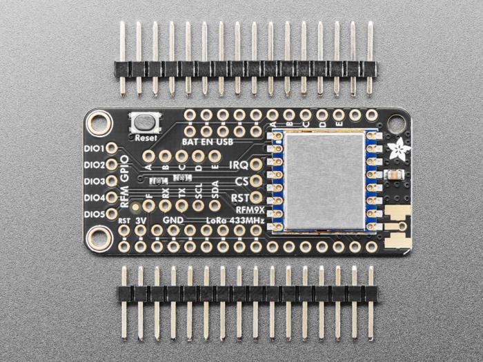 Adafruit LoRa Radio FeatherWing - RFM95W 433 MHz @ electrokit (3 of 7)