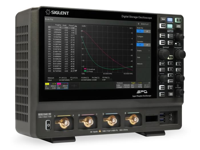 Oscilloskop 350MHz 4-kan 12-bit Siglent SDS3034X HD @ electrokit (2 av 9)