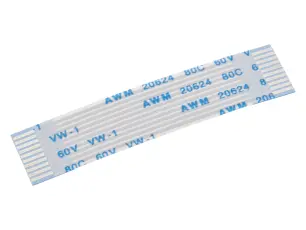 FPC-kabel 10-pol 1.0mm 50mm samma-sida @ electrokit
