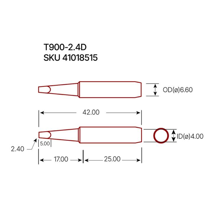 Solder tip T900-2.4D @ electrokit (2 of 2)