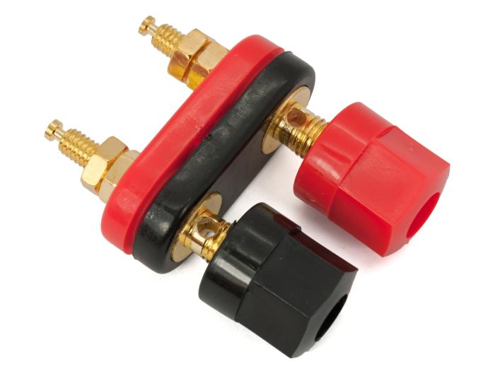 Dual binding post 4mm red/black gold @ electrokit (3 of 3)