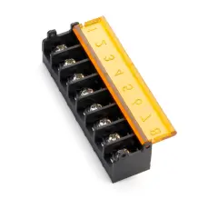 Barrier Terminal block 8-pole 0.25-2.5mm&sup2; PCB Cover @ electrokit
