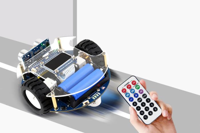 Pico2Go robot car kit - Inkl RP2350 4MB @ electrokit (8 av 13)