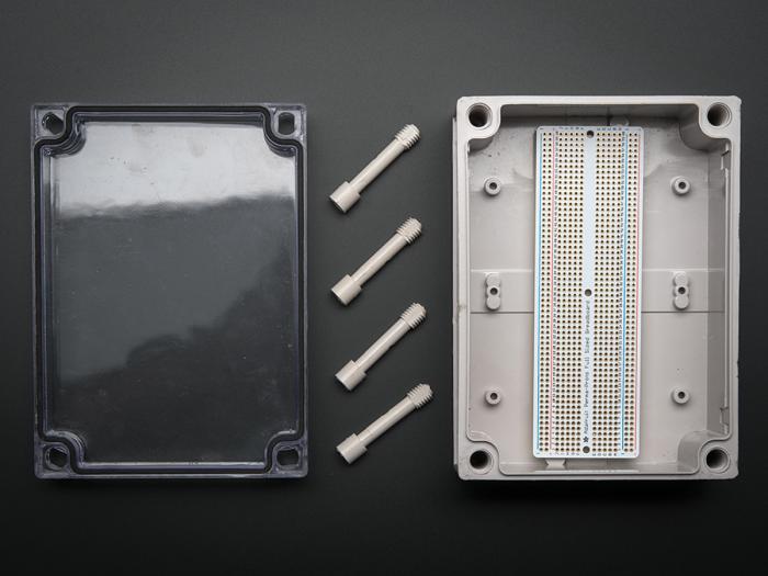 Inbyggnadslåda transparent IP66 175x125x75mm @ electrokit (3 av 4)