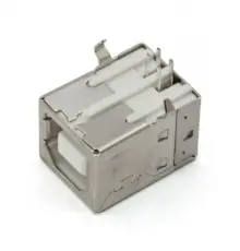 USB-B hona PCB vinklad @ electrokit