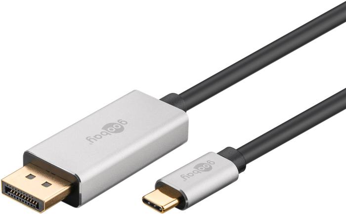 DisplayPort 1.4 till USB-C kabel (8K@60Hz) 2m svart @ electrokit (2 av 2)