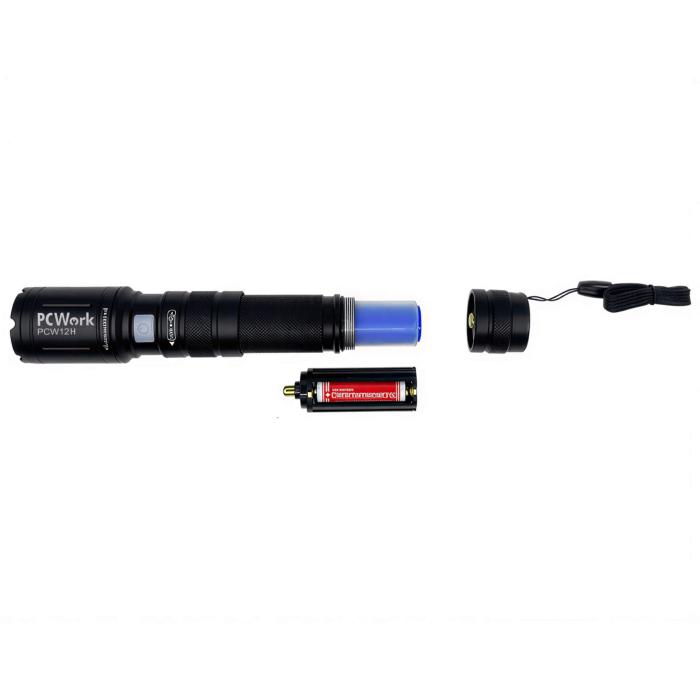 Zoom-ficklampa 600lm 2000mAh Li-Ion USB-C @ electrokit (3 av 9)