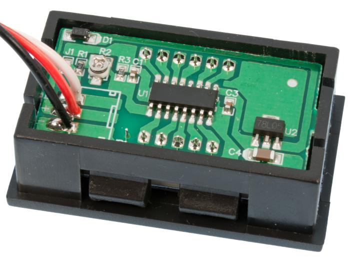 Panelinstrument 0-100VDC LED @ electrokit (2 av 3)
