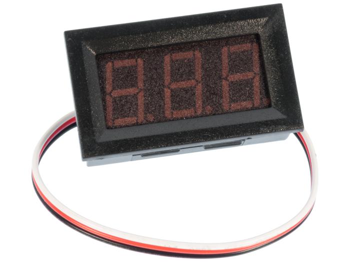 Panelinstrument 0-100VDC LED @ electrokit (1 av 3)
