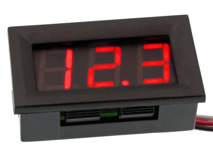 Panelinstrument 0-100VDC LED @ electrokit (3 av 3)