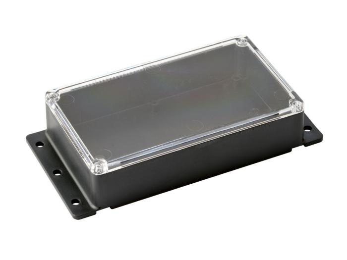 Enclosure 120x70x30mm with flange and clear lid @ electrokit (1 of 1)
