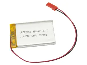 Batteri LiPo 3.7V 980mAh @ electrokit