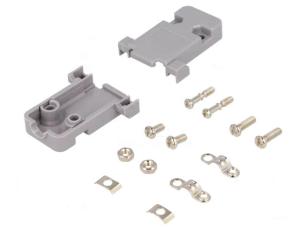 Plastic cover for D-SUB 9-conn. (HD 15-conn.) @ electrokit