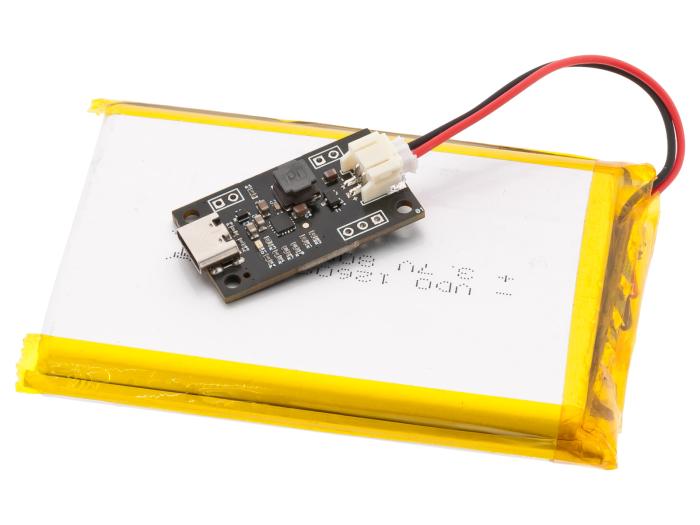 USB-C laddarmodul för Li-Ion/LiPo 0.2-2A JST @ electrokit (4 av 9)