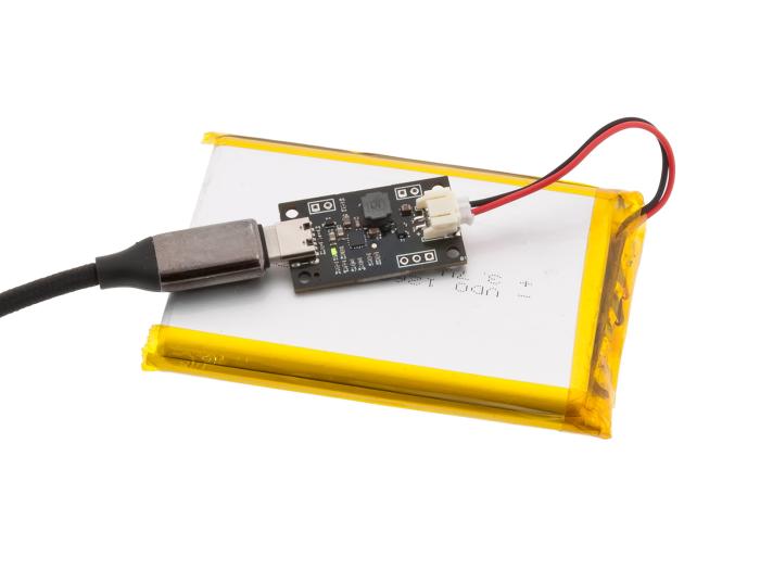 USB-C laddarmodul för Li-Ion/LiPo 0.2-2A JST @ electrokit (5 av 9)