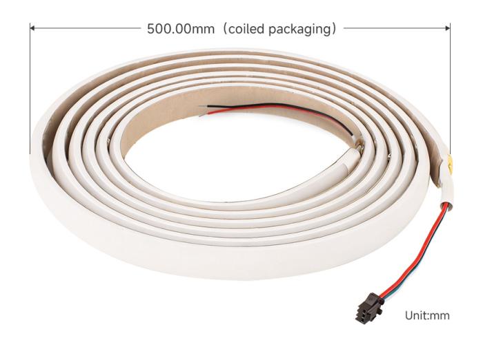 RGBCW COB LED-strip 5m WS2812B 1428LED/m 26W/m 24V @ electrokit (8 of 10)