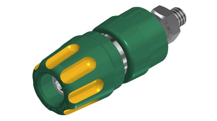 Binding post 4mm yellow/green 35A @ electrokit (1 of 1)