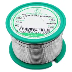 Lödtenn Sn/Cu 1.0mm 100g blyfritt @ electrokit