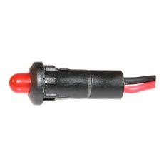 LED-indikator blinkande röd 12VDC @ electrokit