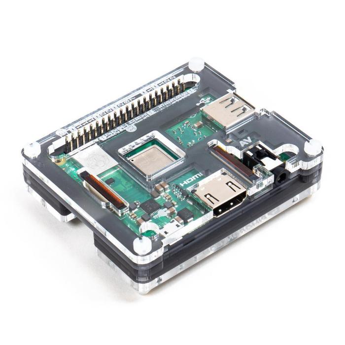 PiBow Coupé Ninja - Låda för Raspberry Pi 3A+ @ electrokit (1 av 2)