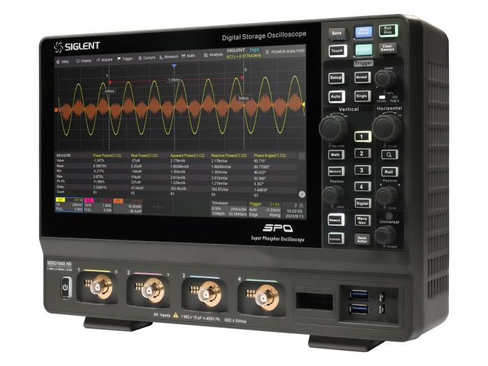 Oscilloskop 350MHz 4-kan 12-bit Siglent SDS3034X HD @ electrokit (3 av 9)