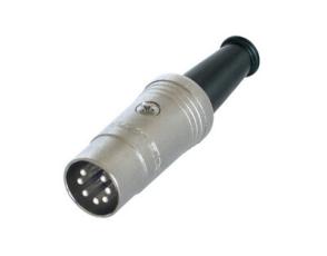 DIN hane 7-pol 270° metall @ electrokit